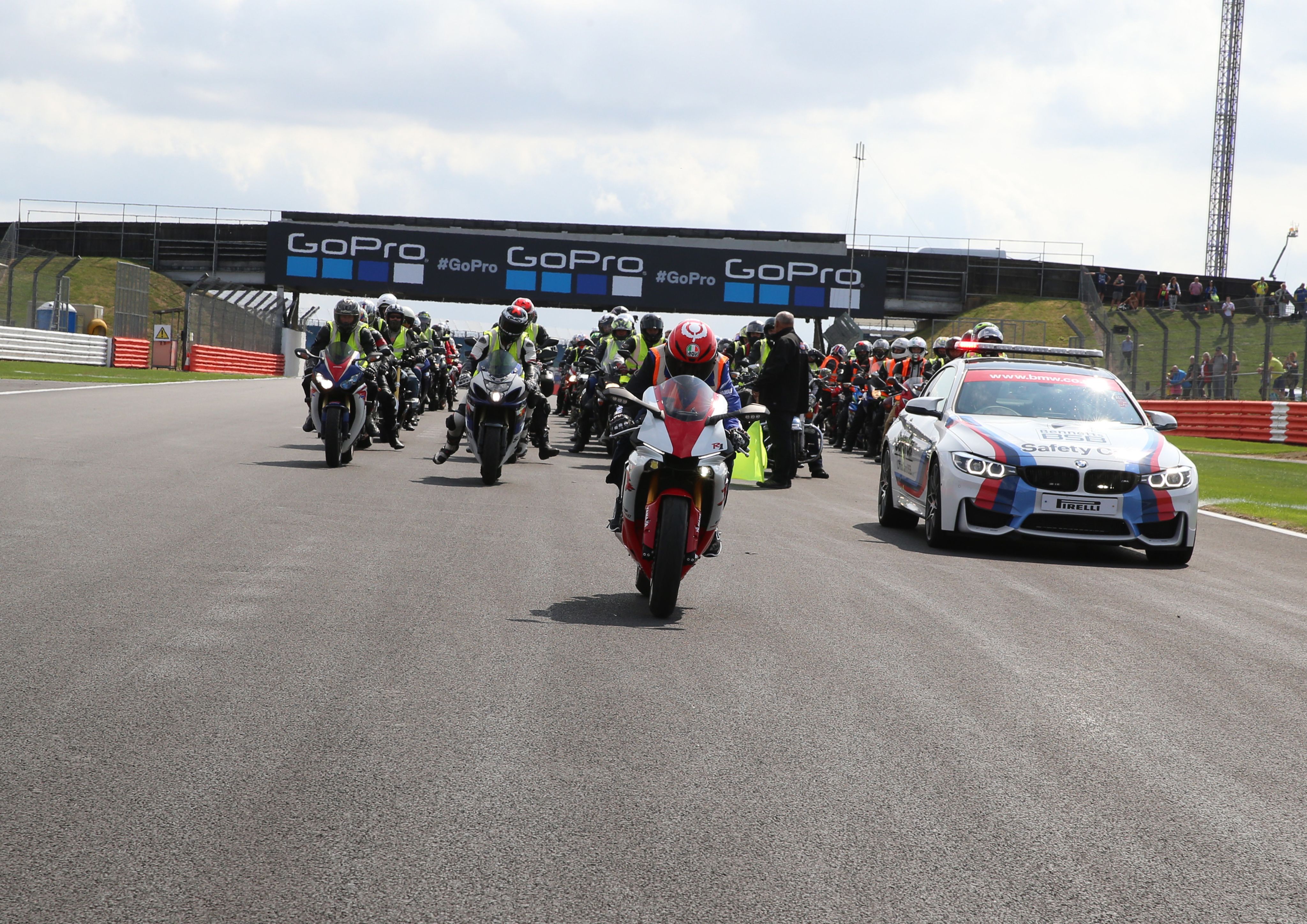 An awareness ride-along for Two Wheels for Life at the Silverstone circuit