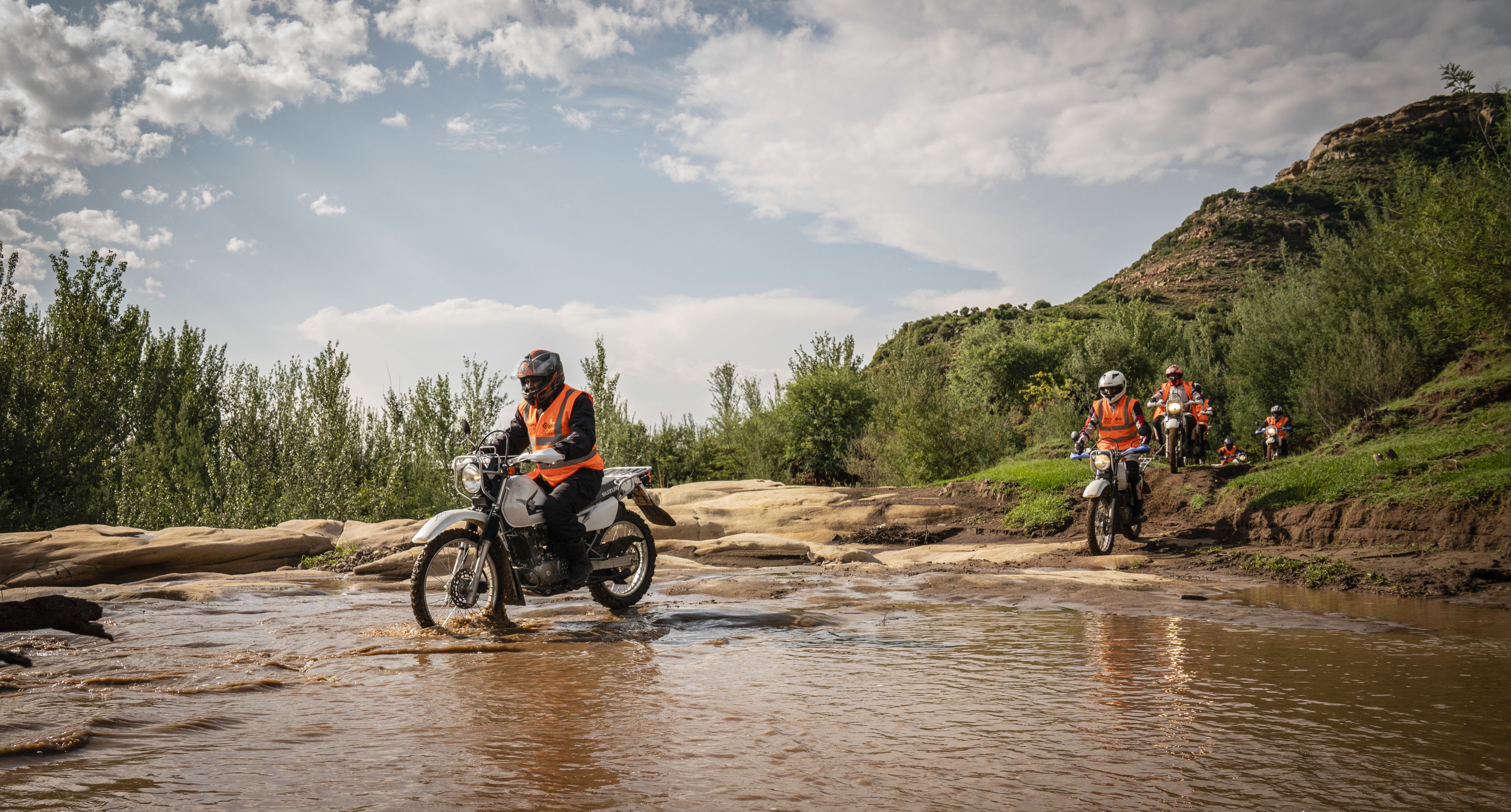 Riders for Health navigate tough terrain in Lesotho during work